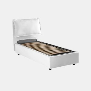 Cama de solteiro de tecido
