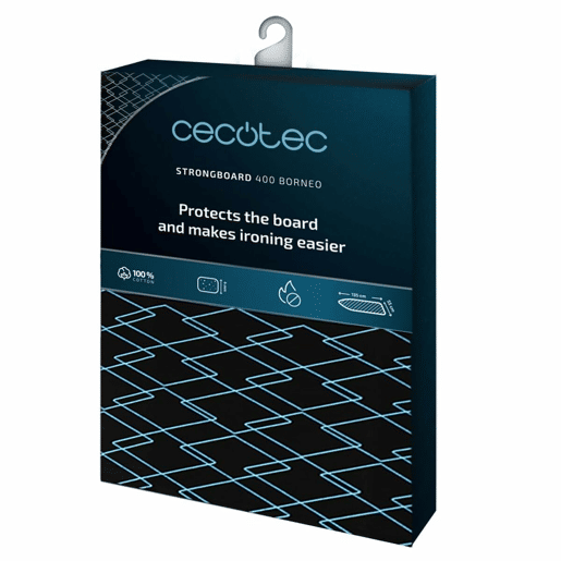 Capa para Tábua de Passar a Ferro Cecotec StrongBoard 400 Borneo Preto
