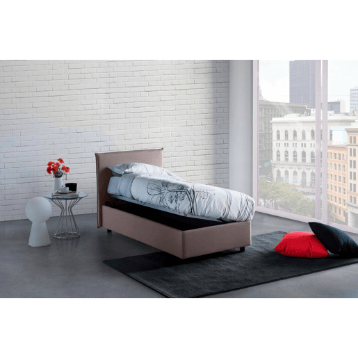 Cama de solteiro de tecido Cama de solteiro de tecido