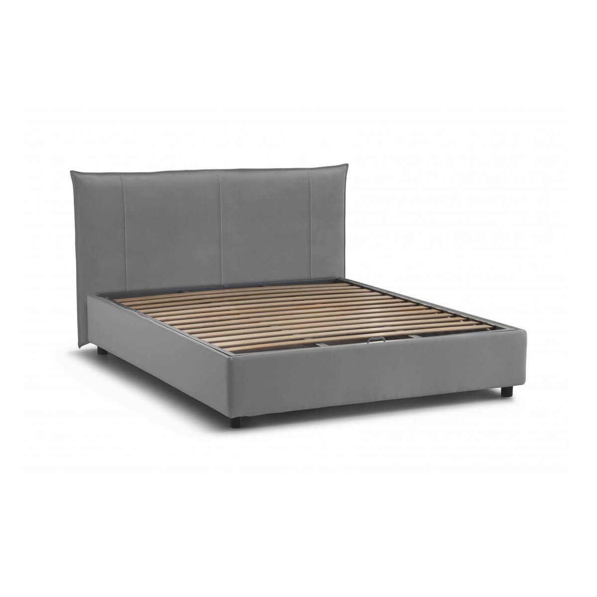 Cama de casal de tecido 175x205 Gris