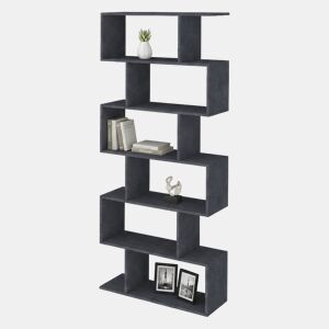 Estante de livros com efeito madeira