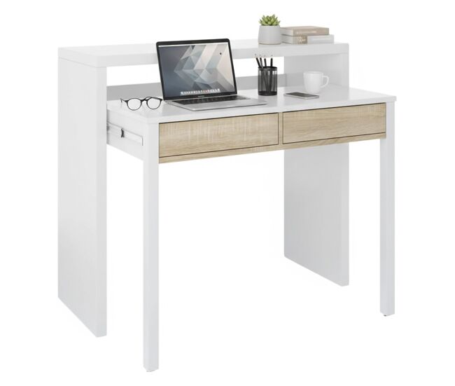 Mesa com efeito de madeira