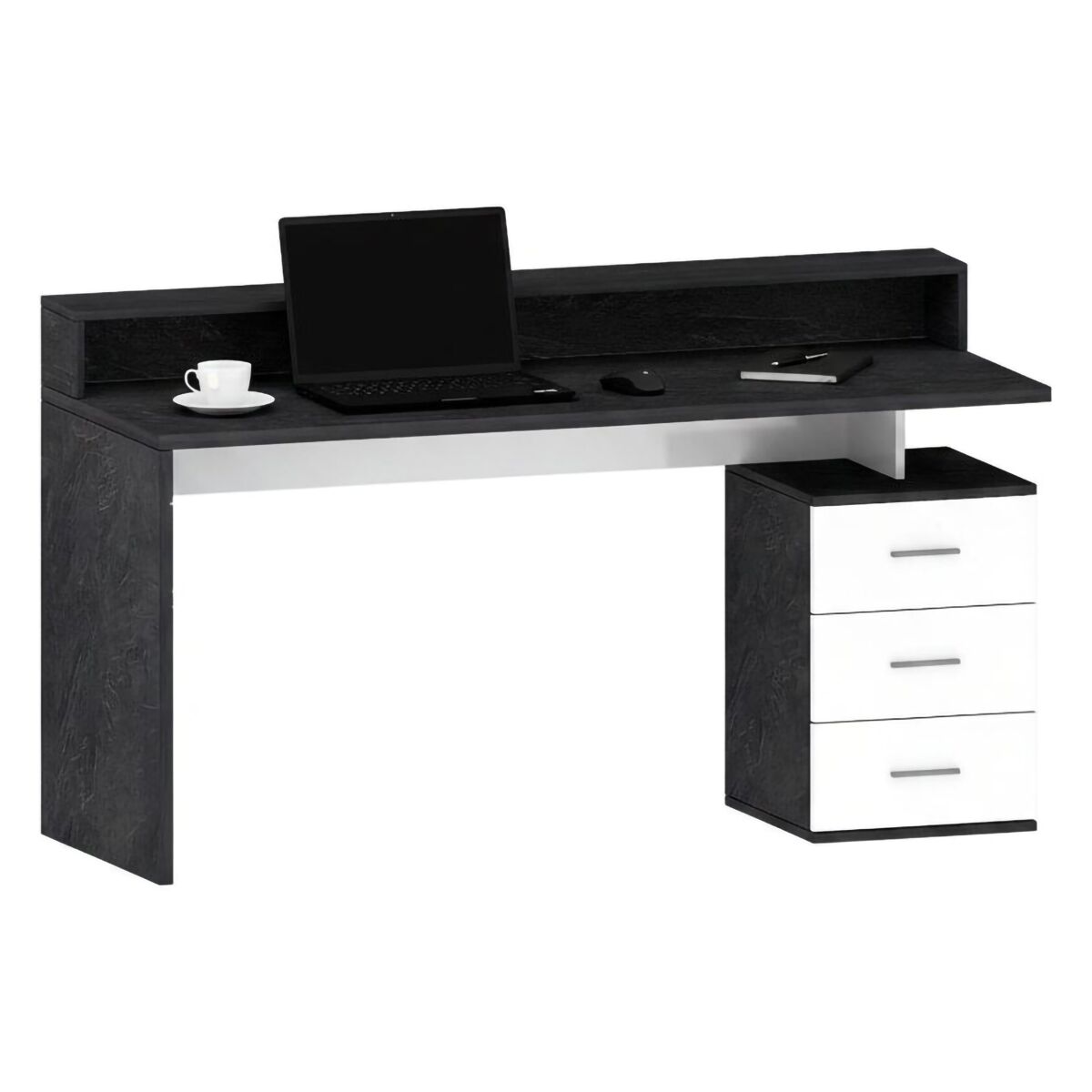 Mesa com efeito de madeira