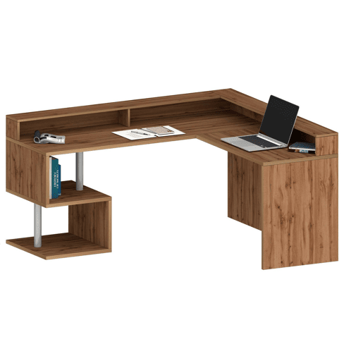 Mesa com efeito de madeira