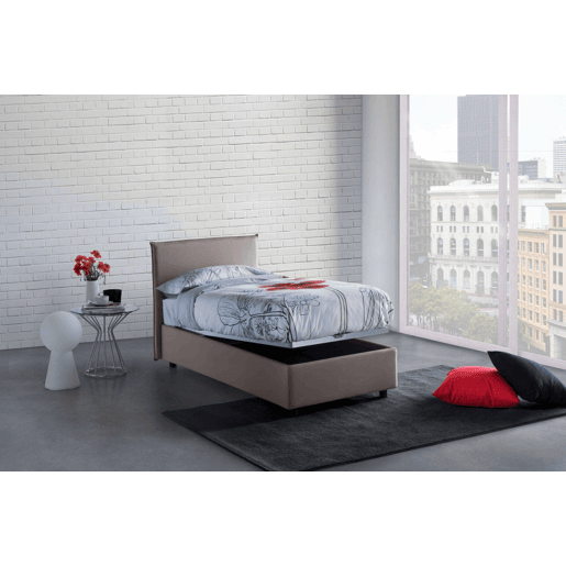 Cama de solteiro de tecido