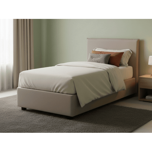 Cama de solteiro de tecido