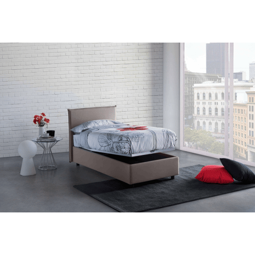 Cama de solteiro de tecido