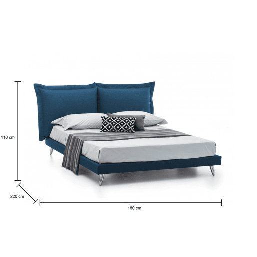 Cama de casal de tecido Cama de casal de tecido