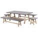 Beliani Conjunto de comedor TONNARE Beliani Conjunto de comedor TONNARE Gris