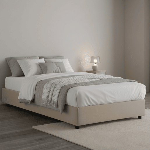 Cama quadrada e meia de tecido Cama quadrada e meia de tecido