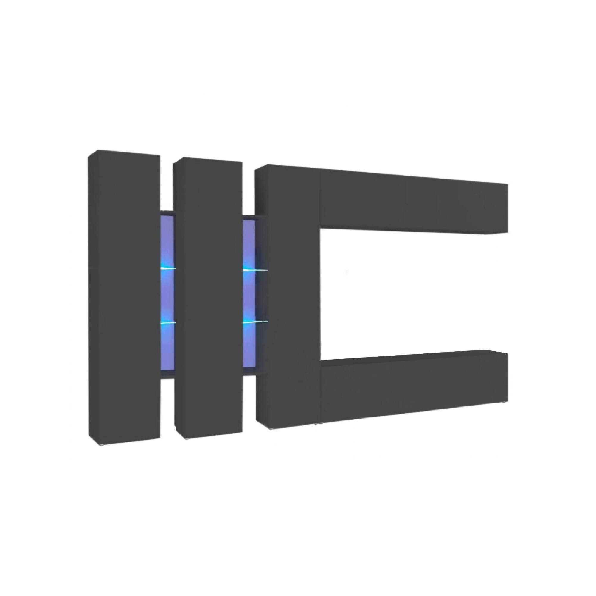 Parede montada com efeito madeira 340