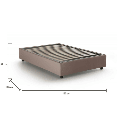 Cama quadrada e meia de tecido