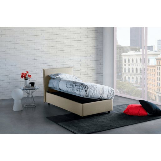 Cama de solteiro de tecido