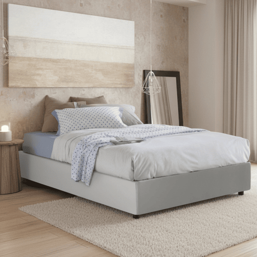 Cama de casal de tecido Cama de casal de tecido