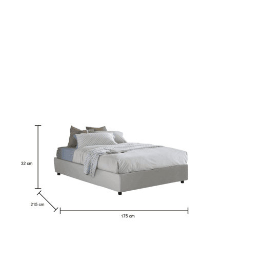 Cama de casal de tecido Cama de casal de tecido