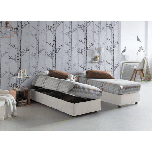 Cama quadrada e meia de tecido Cama quadrada e meia de tecido