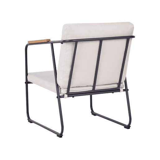 Beliani Conjunto lounge Aço VEZZANA Beliani Conjunto lounge Aço VEZZANA
