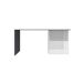 Mesa com efeito de madeira 110x50 Mesa com efeito de madeira 110x50 Blanco/ Gris