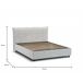 Cama de casal de tecido 175x205 Cama de casal de tecido 175x205 Blanco