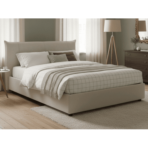 Cama de casal de tecido Cama de casal de tecido