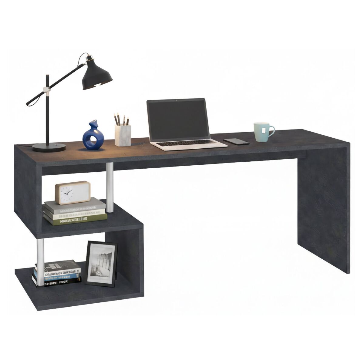 Mesa com efeito de madeira