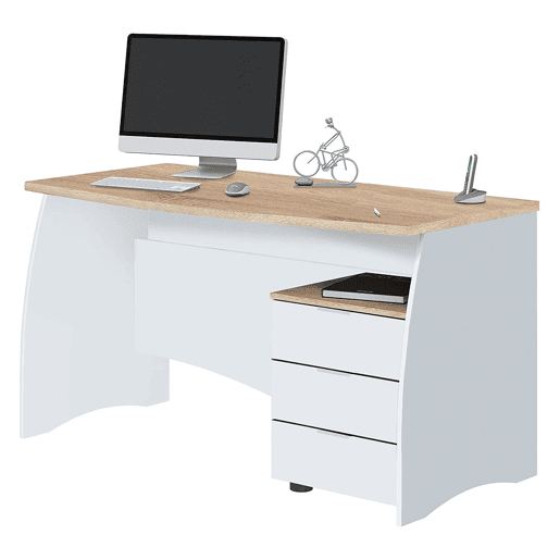 Mesa com efeito de madeira