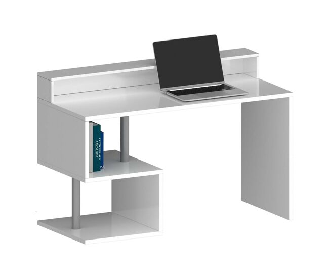 Escritorio 2 Estantes en Madera Noble 140x60