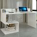 Escritorio 2 Estantes en Madera Noble 140x60 Escritorio 2 Estantes en Madera Noble 140x60 Blanco
