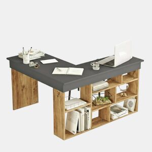 Mesa com efeito de madeira