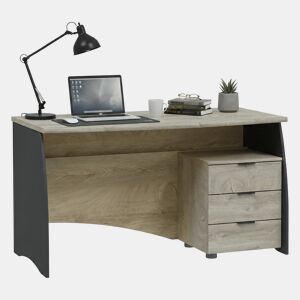 Mesa com efeito de madeira