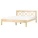 Beliani Cama Madera de pino TANNAY 169x208 Beliani Cama Madera de pino TANNAY 169x208 Madera Clara