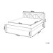 Beliani Cama Madera de pino TANNAY 169x208 Beliani Cama Madera de pino TANNAY 169x208 Madera Clara