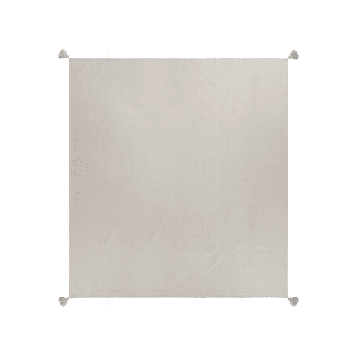 Colcha LINDULA Algodão 200 x 220 cm Taupe Colcha LINDULA Algodão 200 x 220 cm Taupe