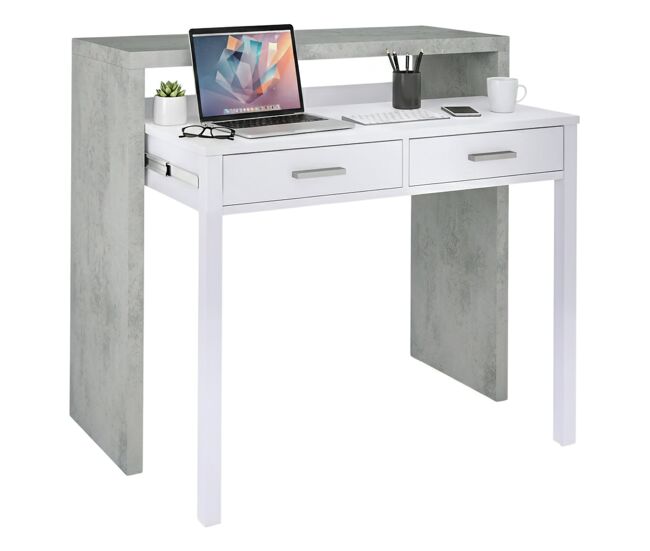 Mesa com efeito de madeira
