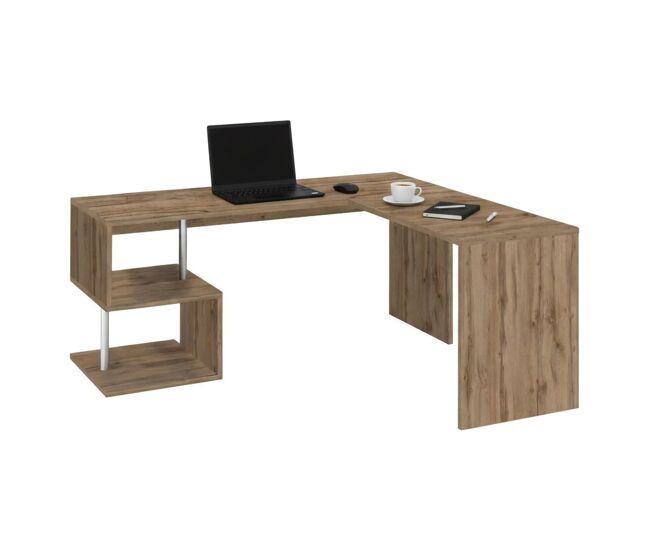 Mesa com efeito de madeira