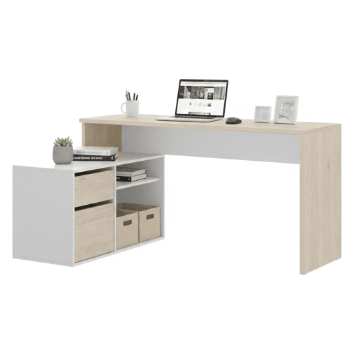 Mesa com efeito de madeira