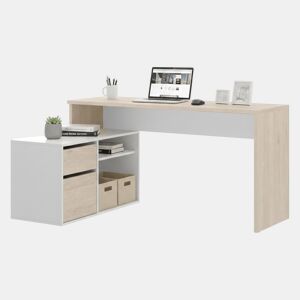 Mesa com efeito de madeira