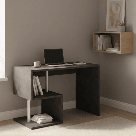 Mesa com efeito de madeira