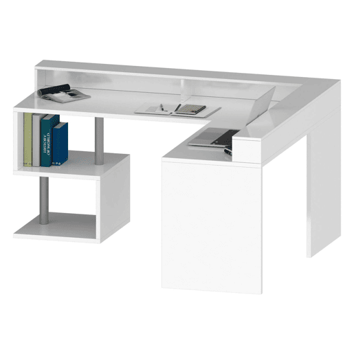 Mesa com efeito de madeira