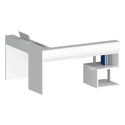 Mesa com efeito de madeira