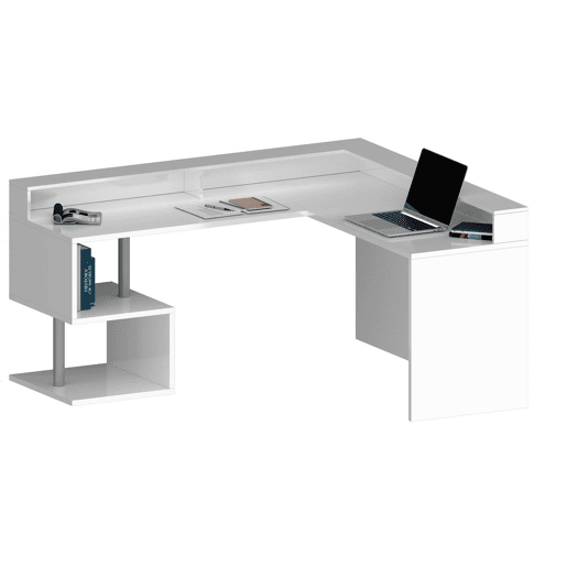 Mesa com efeito de madeira