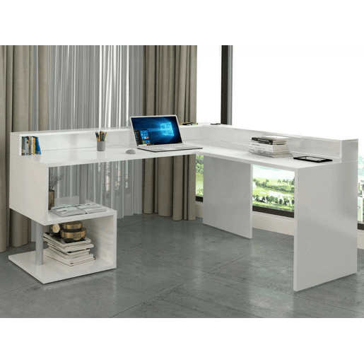 Mesa com efeito de madeira