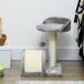 Árbol para Gato Aglomerado de Madera, Sisal PawHut Árbol para Gato Aglomerado de Madera, Sisal PawHut Gris