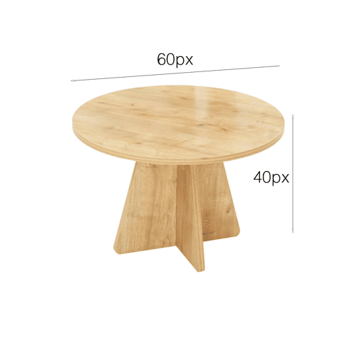 Mesa de centro com efeito madeira