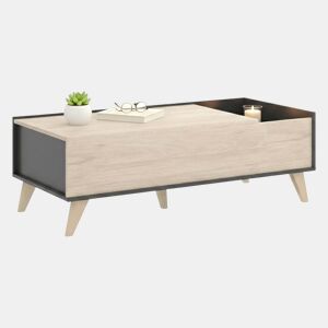 Mesa de centro com efeito madeira