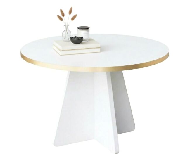 Mesa de centro com efeito madeira 60x60
