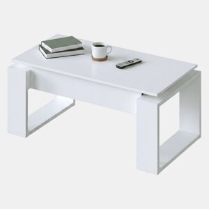 Mesa de centro com efeito madeira