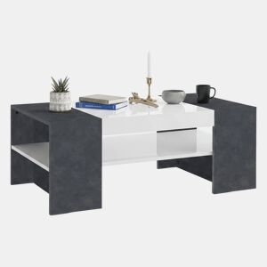 Mesa de centro com efeito madeira