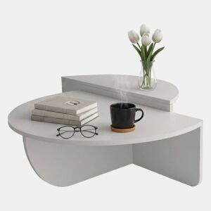 Mesa de centro com efeito madeira