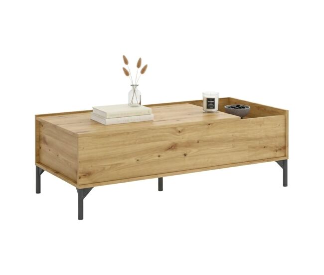 Mesa de centro com efeito madeira 99x60